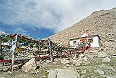 Ladakh - Chang-la, the 3rd highest pass in the world with the characteristc prayer flags 